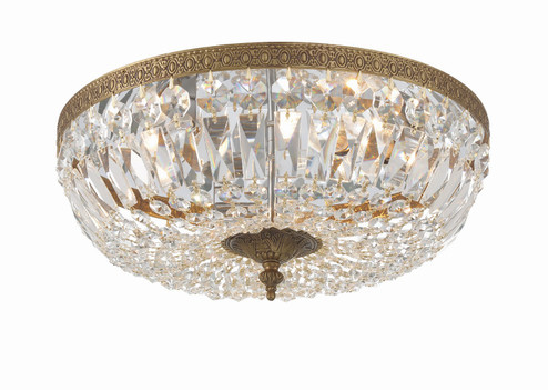 Waltham Three Light Flush Mount in Olde Brass (60|716-OB-CL-MWP)