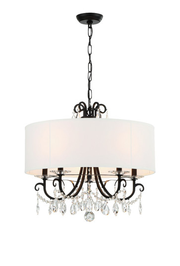 Othello Five Light Chandelier in Matte Black (60|6625-MK-CL-MWP)