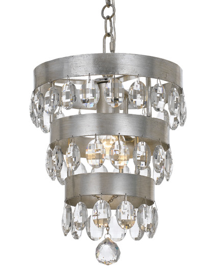 Perla One Light Mini Chandelier in Antique Silver (60|6103-SA)