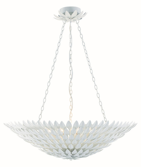 Broche Eight Light Chandelier in Matte White (60|519-MT)
