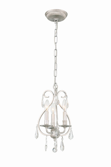 Ashton Three Light Mini Chandelier in Olde Silver (60|5013-OS-CL-MWP)