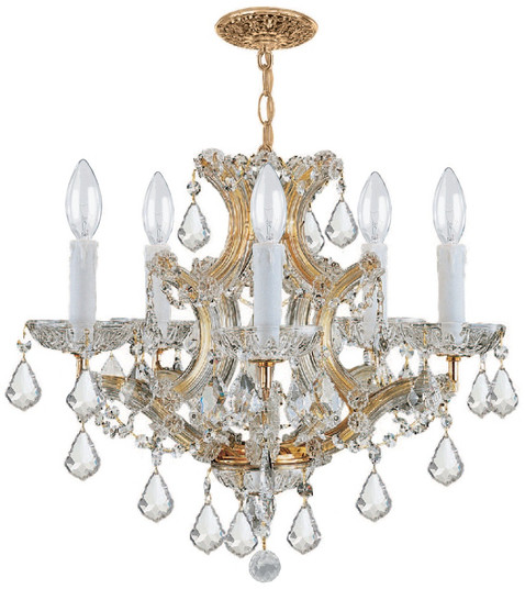 Maria Theresa Six Light Mini Chandelier in Gold (60|4405-GD-CL-I)