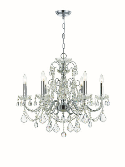 Imperial Six Light Chandelier in Polished Chrome (60|3226-CH-CL-MWP)
