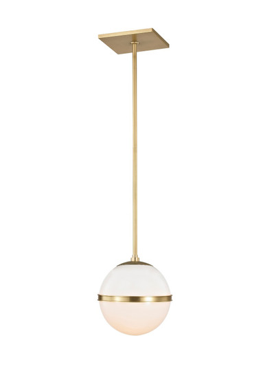Truax One Light Chandelier in Aged Brass (60|2107-AG)