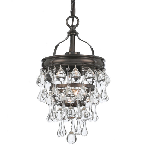 Calypso One Light Mini Chandelier in Vibrant Bronze (60|131-VZ)