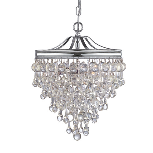 Calypso Three Light Mini Chandelier in Polished Chrome (60|130-CH)