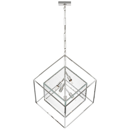 Cubed LED Pendant in Polished Nickel (268|KW 5025PN-CG)