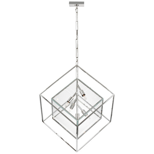 Cubed LED Pendant in Polished Nickel (268|KW 5025PN-CG)
