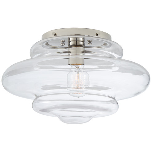 Tableau One Light Flush Mount in Polished Nickel (268|KW 4271PN-CG)