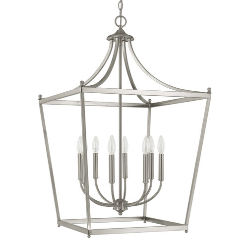 Stanton Eight Light Foyer in Brushed Nickel (65|9553BN)
