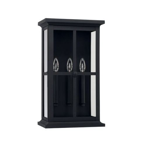 Mansell Three Light Outdoor Wall Lantern in Black (65|926431BK)