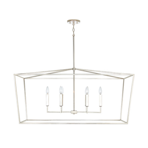 Thea Six Light Island Pendant in Polished Nickel (65|837661PN)