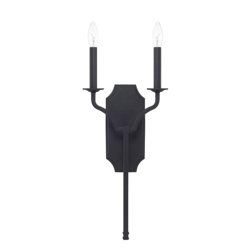 Ravenwood Two Light Wall Sconce in Black Iron (65|619821BI)