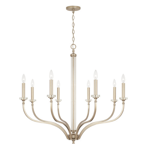 Breigh Eight Light Chandelier in Brushed Champagne (65|444881BS)