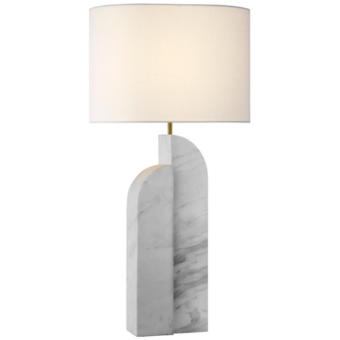 Savoye LED Table Lamp in White Marble (268|KW 3930WM-L)