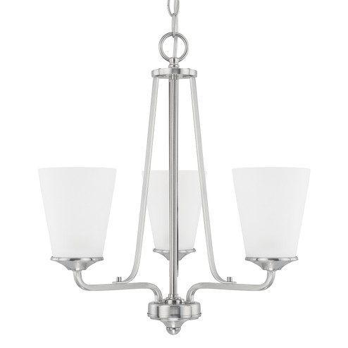 Braylon Three Light Chandelier in Brushed Nickel (65|414131BN-331)