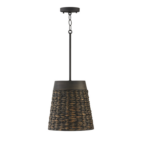 Tallulah One Light Pendant in Charcoal Wash (65|343911CW)