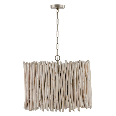 Cara Four Light Pendant in Brushed Pewter (65|340241PP)