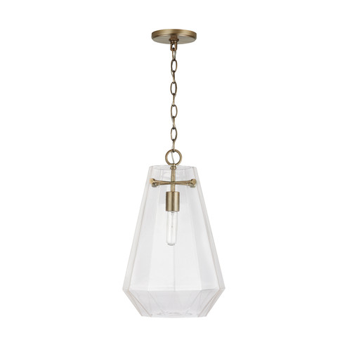 Lee One Light Pendant in Aged Brass (65|338316AD)