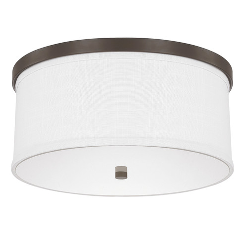 Midtown Three Light Flush Mount in Burnished Bronze (65|2015BB-480)