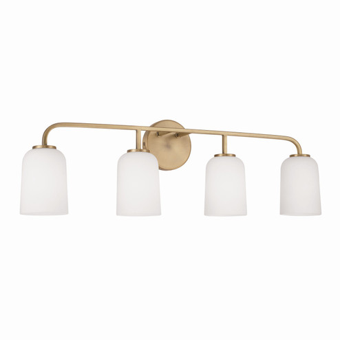 Lawson Four Light Vanity in Aged Brass (65|148841AD-542)