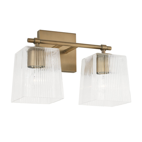 Lexi Two Light Vanity in Aged Brass (65|141721AD-508)