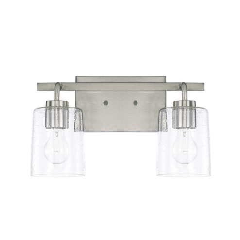 Greyson Two Light Vanity in Brushed Nickel (65|128521BN-449)