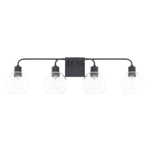Tanner Four Light Vanity in Matte Black (65|120041MB-426)