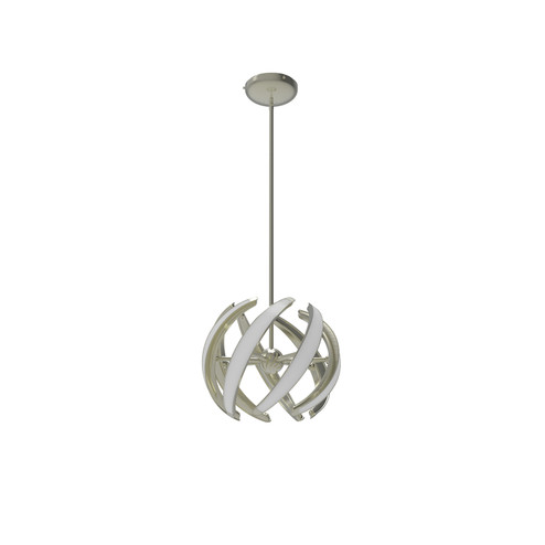 Swirl LED Pendant in Satin Nickel (326|SWL-16P-SN-27U-30K)