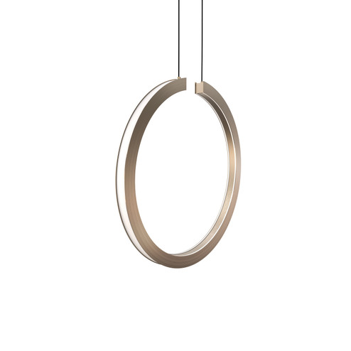Cirq LED Pendant in Satin Nickel (326|CRQ-18P-SN-12T-30K)
