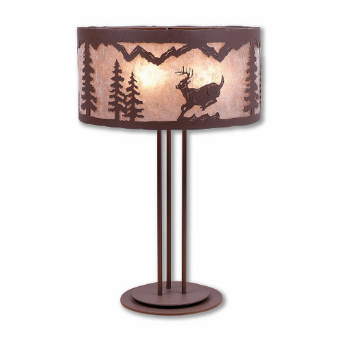 Kincaid-Mountain Deer Three Light Table Lamp in Rustic Brown (172|M69230AL-27)