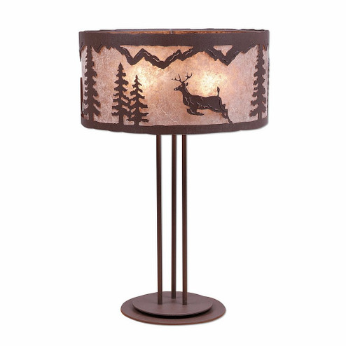 Kincaid-Valley Deer Three Light Table Lamp in Rustic Brown (172|M69221AL-27)