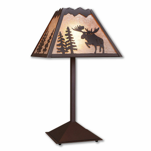 Rocky Mountain-Alaska Moose Rustic Brown One Light Table Lamp in Rustic Brown (172|M62522AL-27)