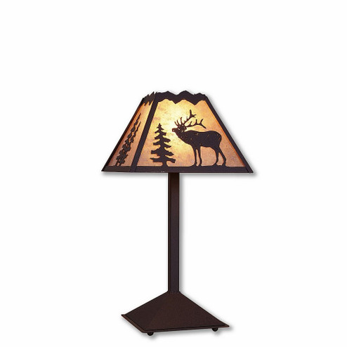 Rocky Mountain-Mountain Elk Dark Bronze Metallic One Light Desk Lamp in Dark Bronze Metallic (172|M62433AL-28)