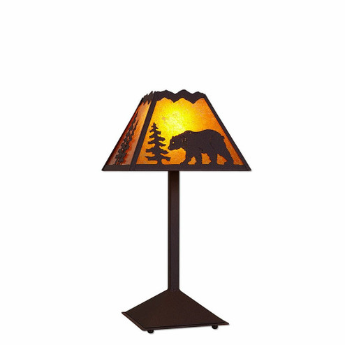 Rocky Mountain-Mountain Bear Dark Bronze Metallic One Light Desk Lamp in Dark Bronze Metallic (172|M62425AM-28)