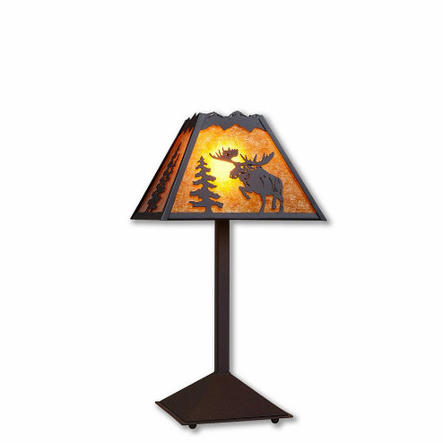 Rocky Mountain-Alaska Moose Black Iron One Light Desk Lamp in Black Iron (172|M62422AM-97)