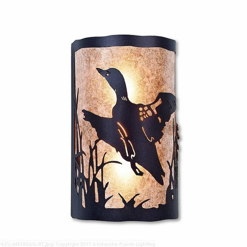 Cascade-Loon Black Iron One Light Wall Sconce in Black Iron (172|M51864AL-97)
