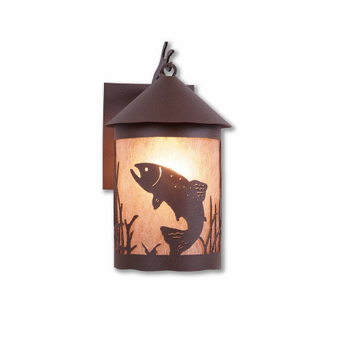 Cascade Lantern-Trout One Light Wall Sconce in Rustic Brown (172|M51581AL-27)