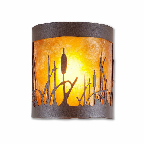 Kincaid-Cattails One Light Semi Flush Mount in Rustic Brown (172|M49165AM-27)