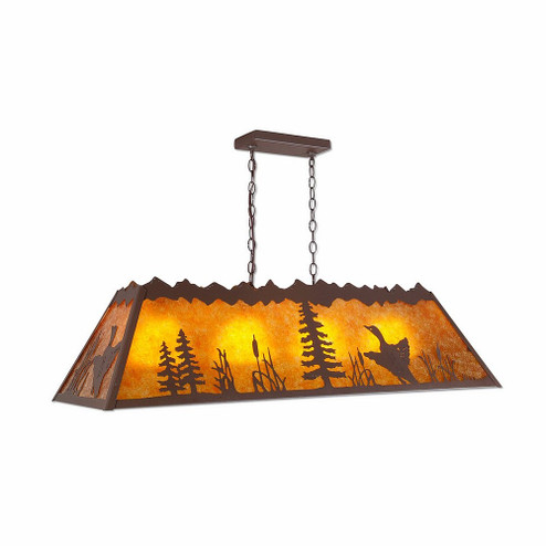Rocky Mountain-Loon Four Light Island-Billiard in Rustic Brown (172|M45564AM-27)