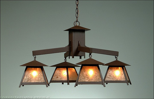 Smoky Mountain-Northrim Four Light Chandelier in Rustic Brown (172|M41479AL-27)