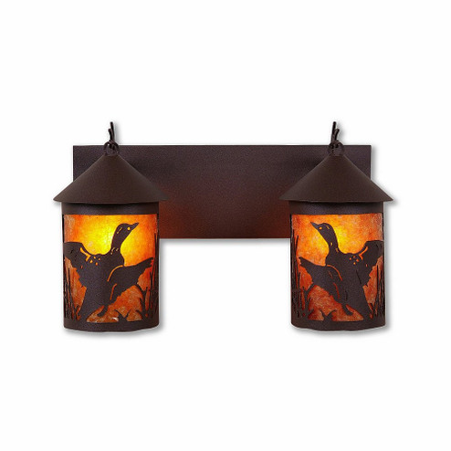 Cascade-Loon Rustic Brown Two Light Bath Vanity Light in Rustic Brown (172|M38264AM-27)