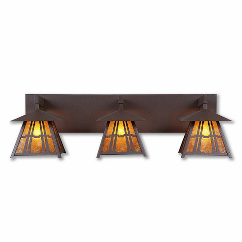 Smoky Mountain-Eastlake Three Light Bath Vanity Light in Rustic Brown (172|M35372AM-27)