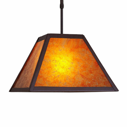 Rocky Mountain-Northrim One Light Pendant in Rustic Brown (172|M26579AM-ST-27)