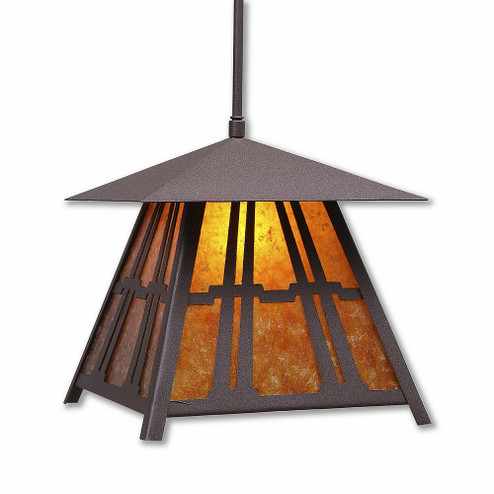 Smoky Mountain-Eastlake One Light Pendant in Rustic Brown (172|M23672AM-ST-27)