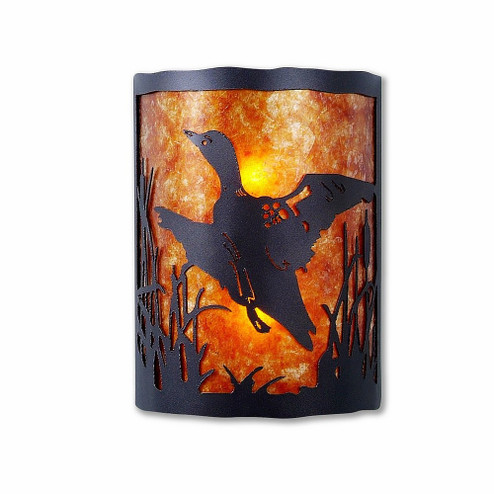 Cascade-Loon Black Iron Two Light Wall Sconce in Black Iron (172|M13364AM-97)