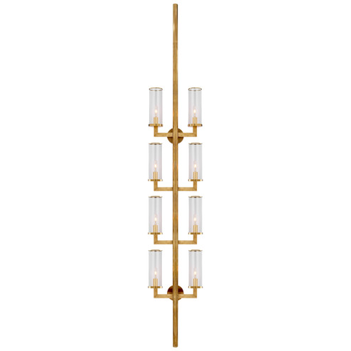 Liaison Eight Light Wall Sconce in Antique-Burnished Brass (268|KW 2204AB-CG)