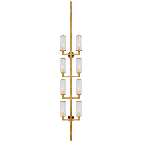 Liaison Eight Light Wall Sconce in Antique-Burnished Brass (268|KW 2204AB-CG)