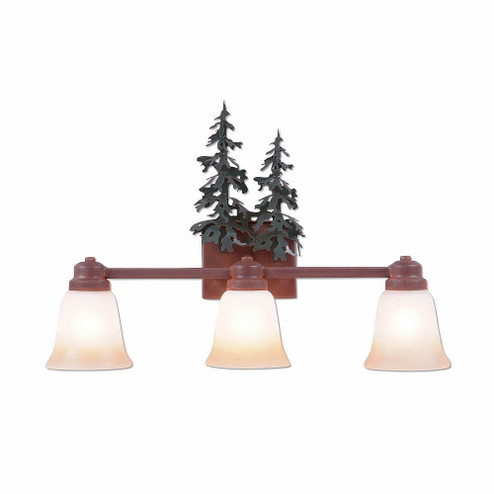 Parkshire-Hemlock Three Light Bath Vanity Light in Cedar Green/Rust Patina (172|H37350TT-03)