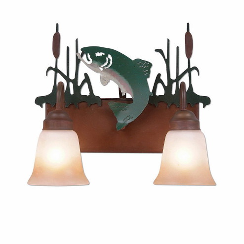 Denali-Trout Two Light Bath Vanity Light in Rust Patina (172|H32281TT-05)